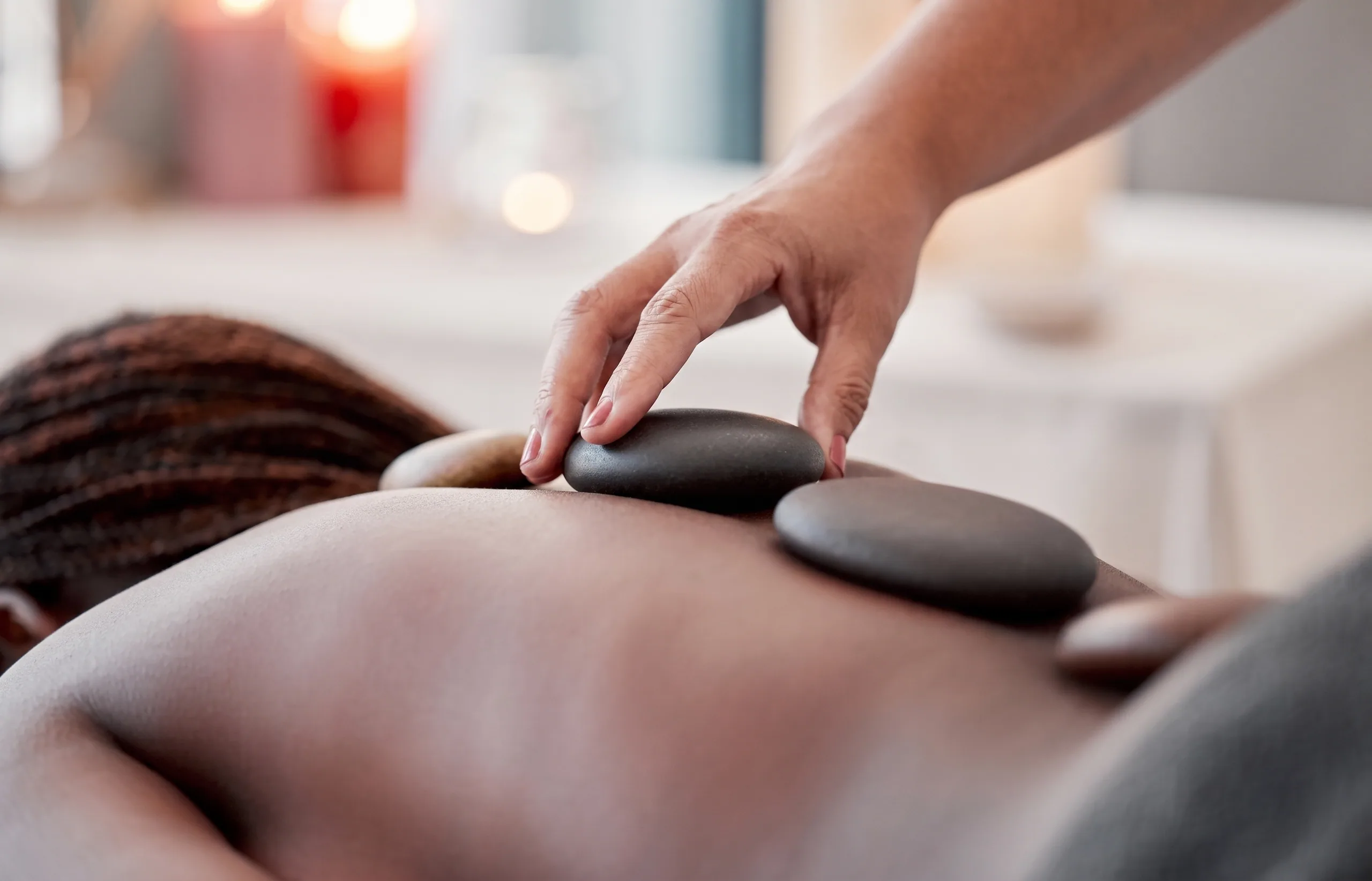 Massage treatment at Lavender Studio