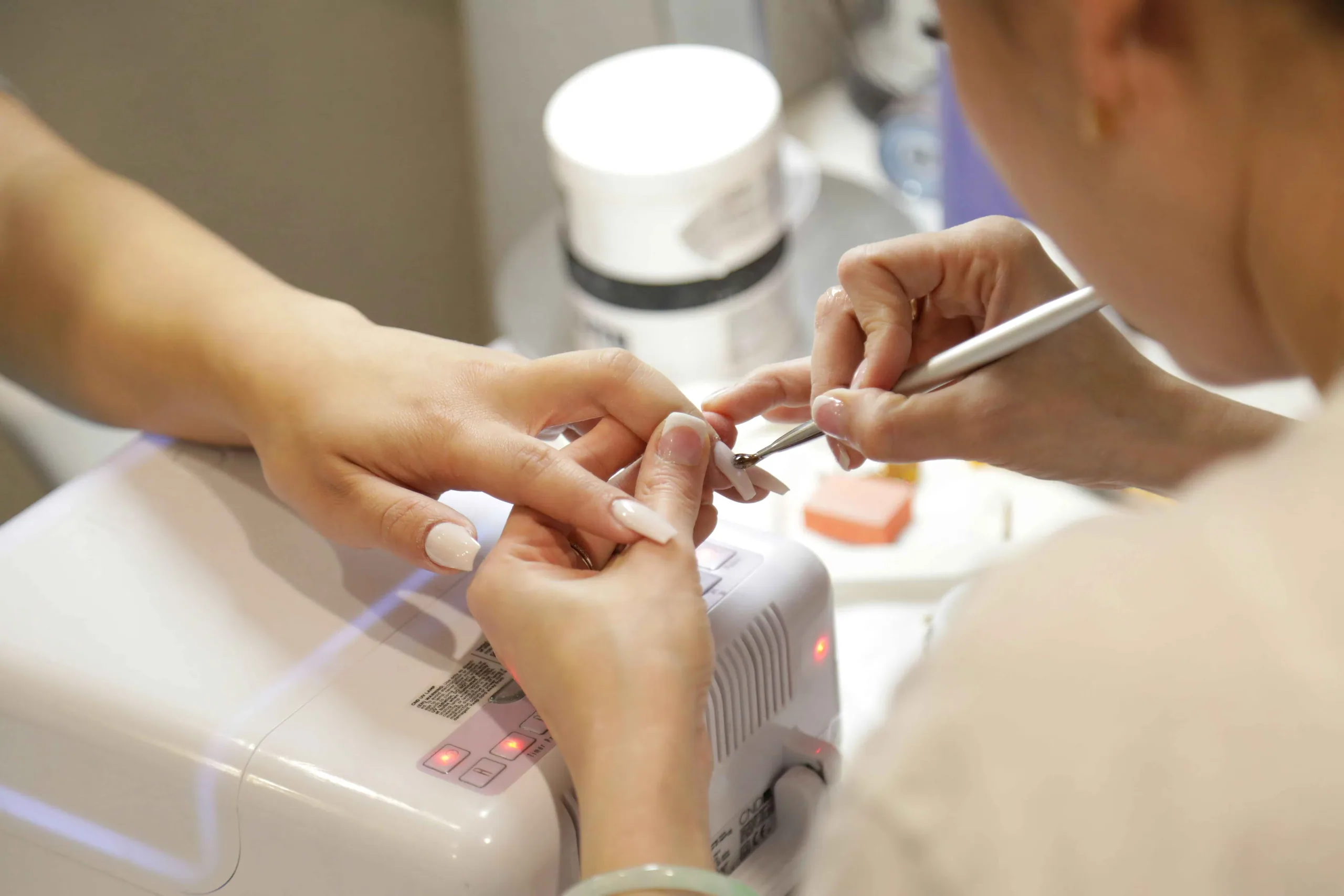 Nail care treatment at Lavender Studio